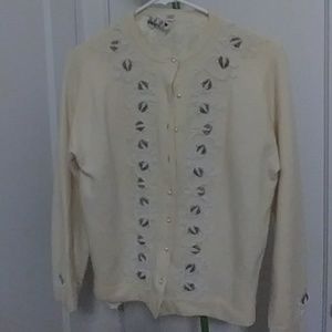 Vintage Cream Wool Sweater